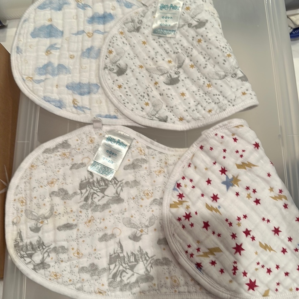 COPY  - 2 Harry Potter Aiden and Anais baby bibs / burpy bibs